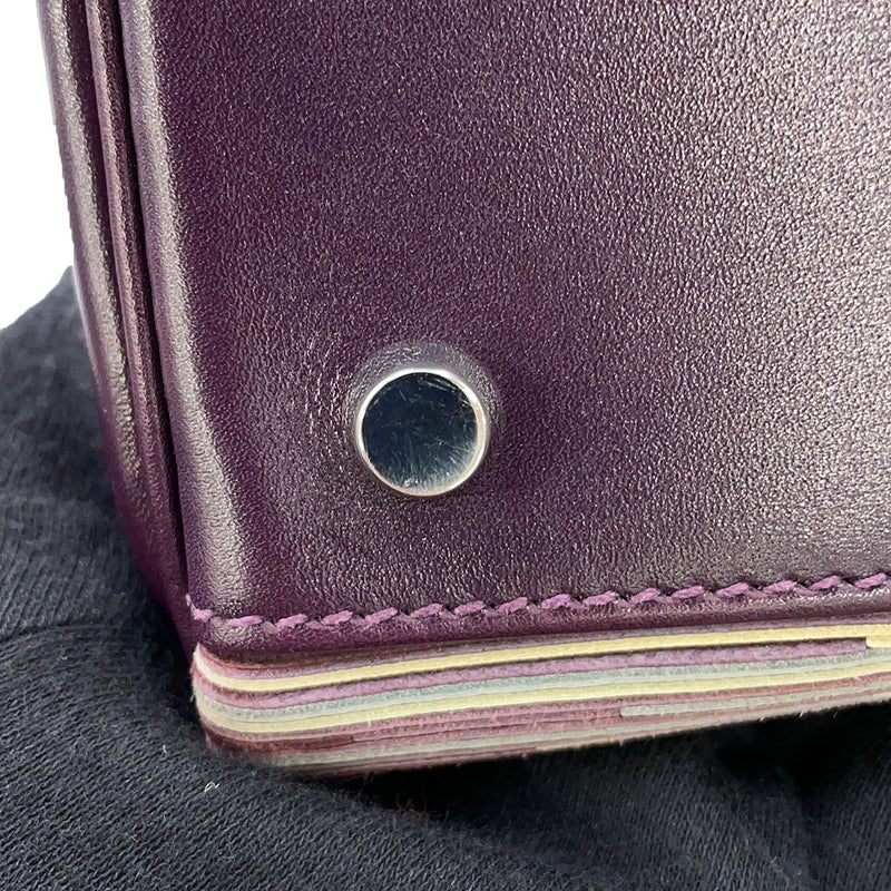 エルメス ハンドバッグ ケリー32 内縫い レザン/マルチカラー/シルバー金具 ヴィブラート/ボックスカーフ □J刻印 HERMES 2way