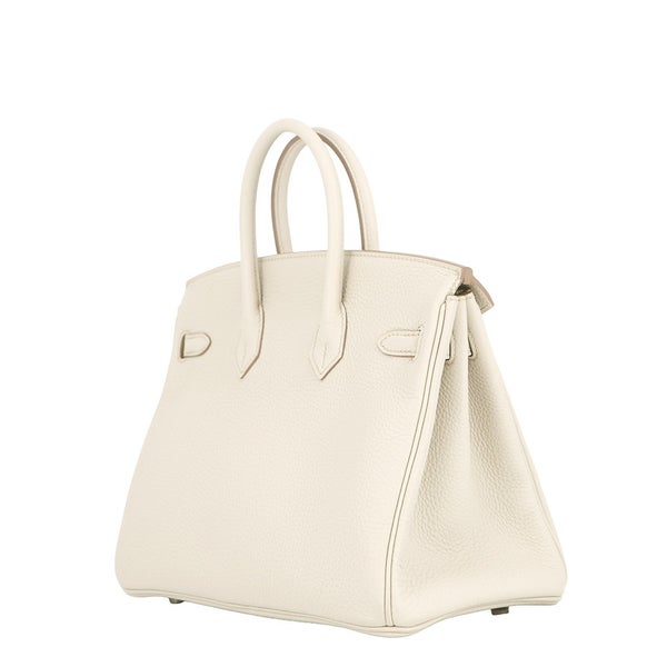 エルメス バーキン25 ベトン/シルバー金具 トゴ C刻印 HERMES Birkin ハンドバッグ