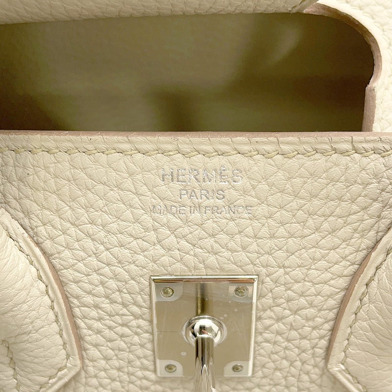エルメス バーキン25 ベトン/シルバー金具 トゴ C刻印 HERMES Birkin ハンドバッグ