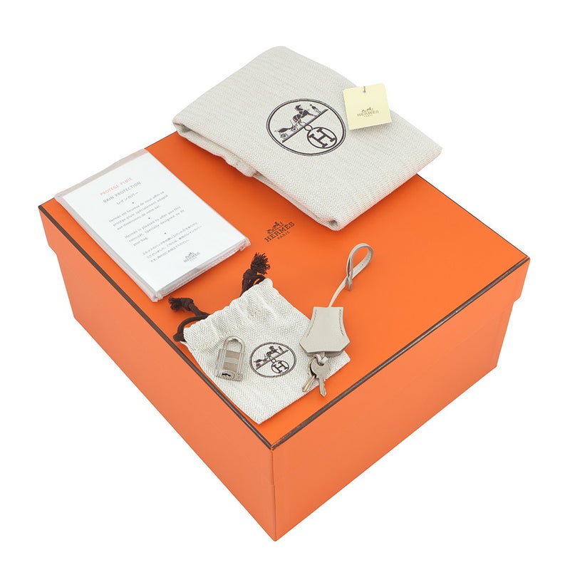 エルメス バーキン25 ベトン/シルバー金具 トゴ C刻印 HERMES Birkin ハンドバッグ