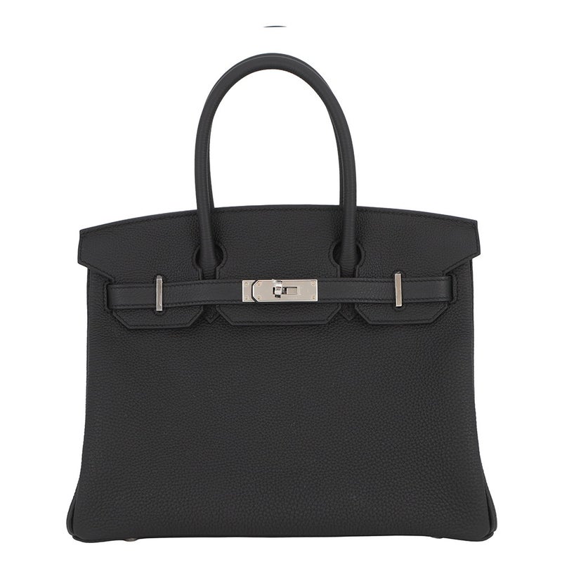 エルメス バーキン30 ブラック/シルバー金具 トゴ G刻印 HERMES Birkin ハンドバッグ