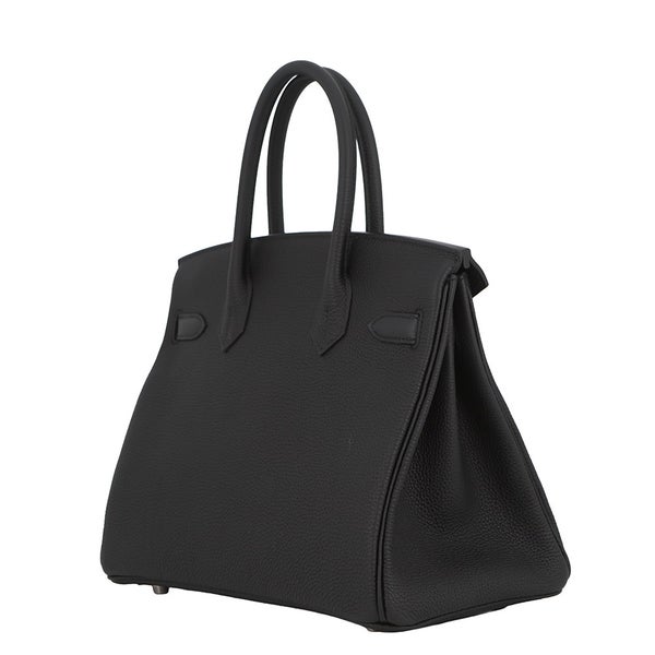 エルメス バーキン30 ブラック/シルバー金具 トゴ G刻印 HERMES Birkin ハンドバッグ