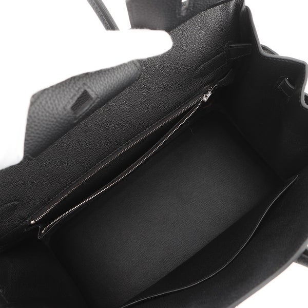 エルメス バーキン30 ブラック/シルバー金具 トゴ G刻印 HERMES Birkin ハンドバッグ