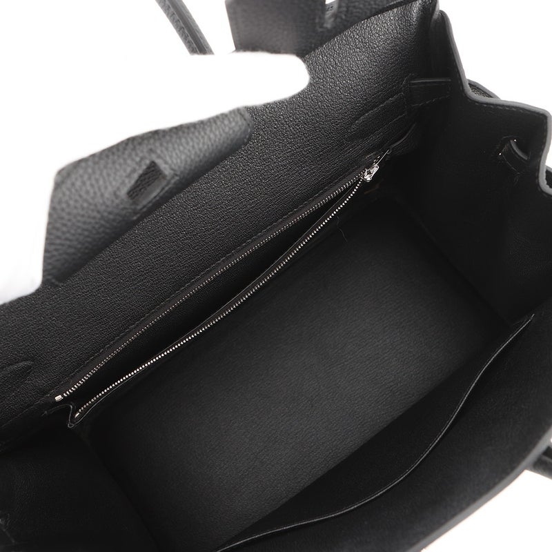 エルメス バーキン30 ブラック/シルバー金具 トゴ G刻印 HERMES Birkin ハンドバッグ