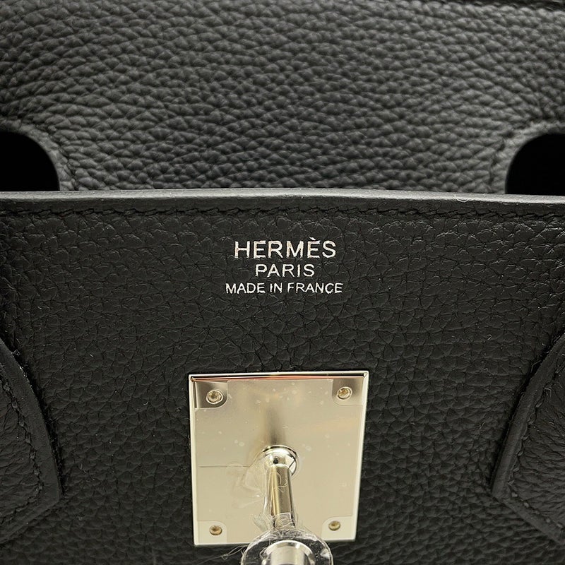 エルメス バーキン30 ブラック/シルバー金具 トゴ G刻印 HERMES Birkin ハンドバッグ