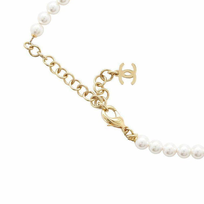 シャネル チョーカー ココマーク ハートモチーフ フェイクパール I24P ABC711 CHANEL アクセサリー ネックレス