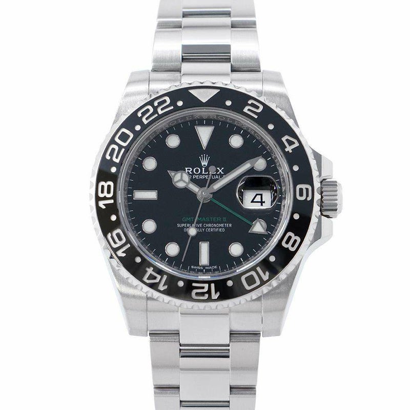 ロレックス GMTマスター2 デイト ランダムシリアル ルーレット 116710LN ROLEX 腕時計 黒文字盤