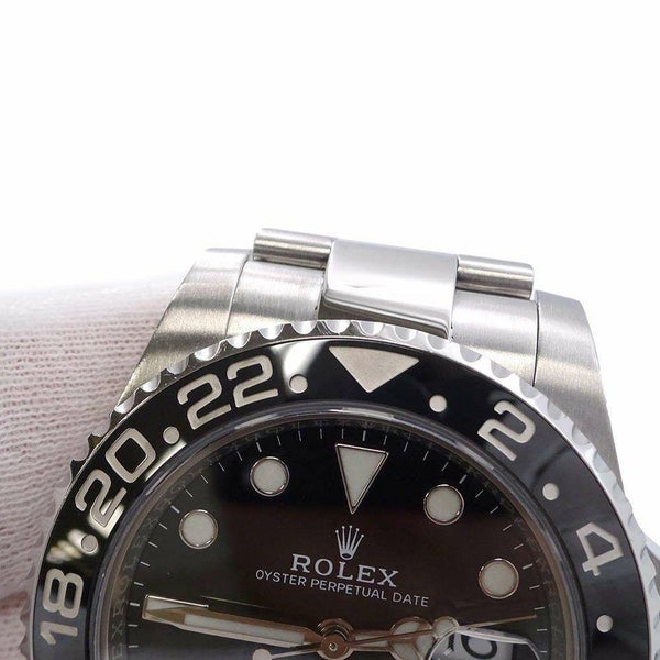 ロレックス GMTマスター2 デイト ランダムシリアル ルーレット 116710LN ROLEX 腕時計 黒文字盤