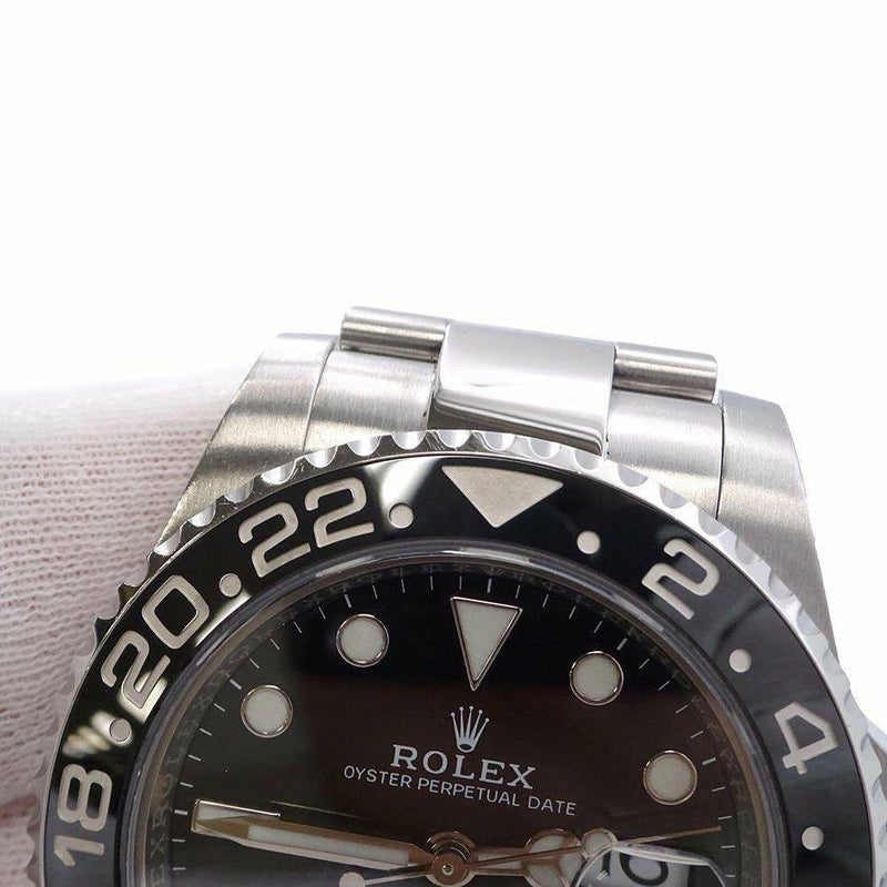 ロレックス GMTマスター2 デイト ランダムシリアル ルーレット 116710LN ROLEX 腕時計 黒文字盤