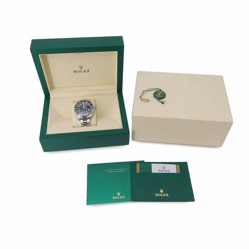 ロレックス GMTマスター2 デイト ランダムシリアル ルーレット 116710LN ROLEX 腕時計 黒文字盤