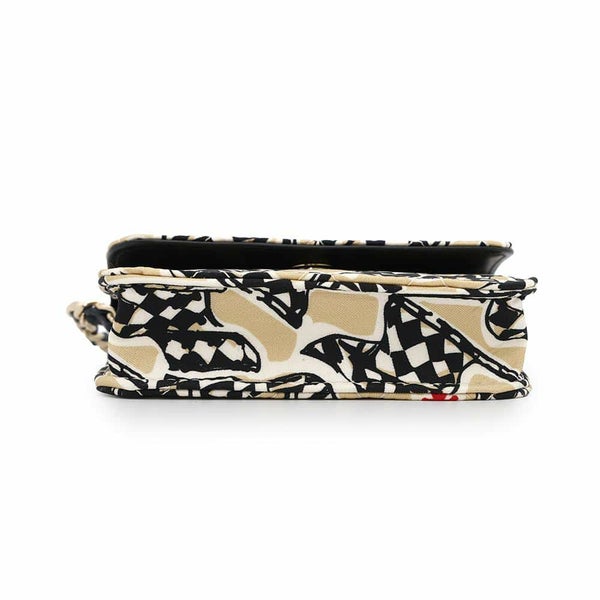 シャネル ノベルティ マトラッセ ココマーク イヤーエンドギフト チェッカーフラッグ プリント キャンバス ミニバッグ 非売品