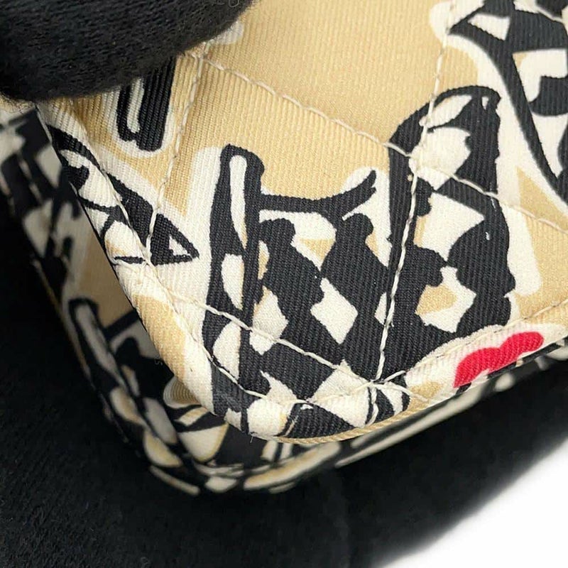 シャネル ノベルティ マトラッセ ココマーク イヤーエンドギフト チェッカーフラッグ プリント キャンバス ミニバッグ 非売品