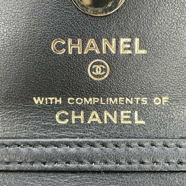 シャネル ノベルティ マトラッセ ココマーク イヤーエンドギフト チェッカーフラッグ プリント キャンバス ミニバッグ 非売品