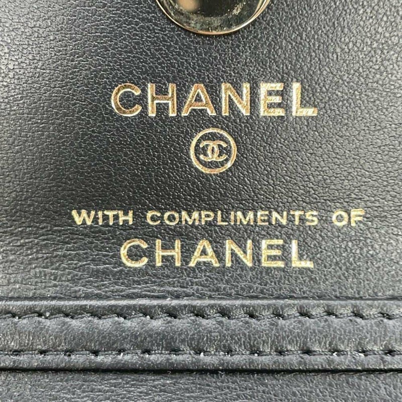 シャネル ノベルティ マトラッセ ココマーク イヤーエンドギフト チェッカーフラッグ プリント キャンバス ミニバッグ 非売品