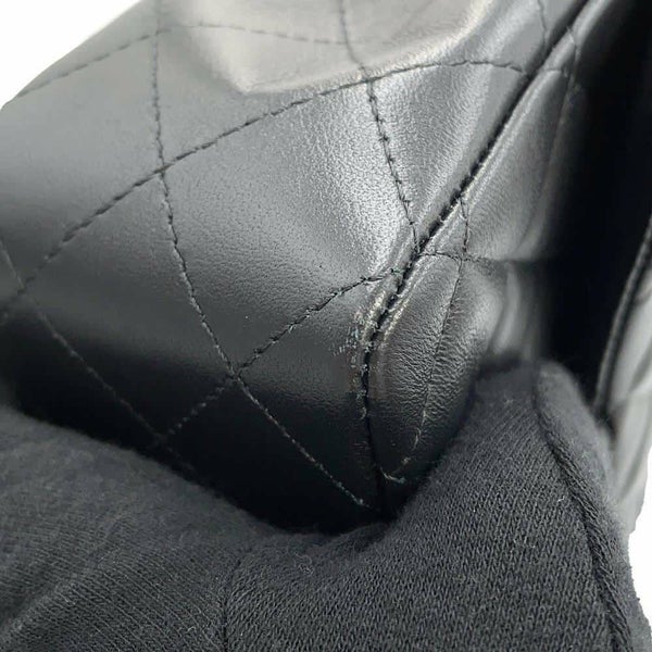 シャネル チェーンショルダーバッグ ミニ マトラッセ 20 ココマーク ラムスキン A69900 CHANEL 黒 フラップ