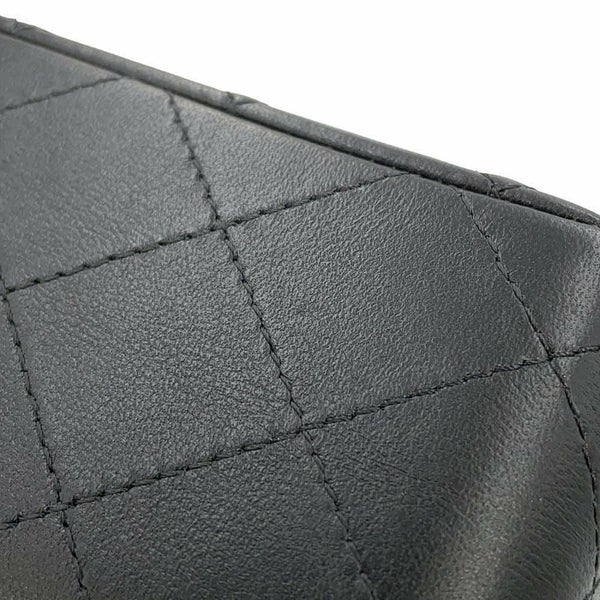 シャネル チェーンショルダーバッグ ミニ マトラッセ 20 ココマーク ラムスキン A69900 CHANEL 黒 フラップ