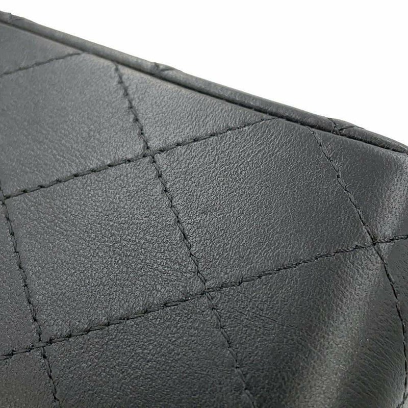 シャネル チェーンショルダーバッグ ミニ マトラッセ 20 ココマーク ラムスキン A69900 CHANEL 黒 フラップ