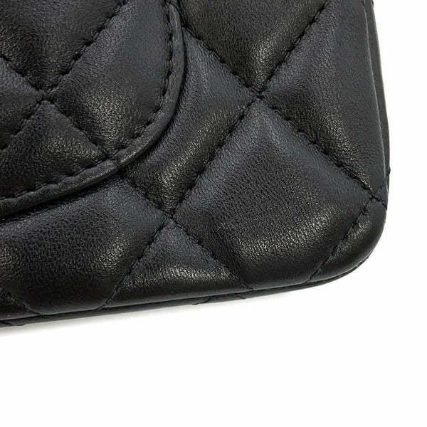 シャネル チェーンショルダーバッグ ミニ マトラッセ 20 ココマーク ラムスキン A69900 CHANEL 黒 フラップ