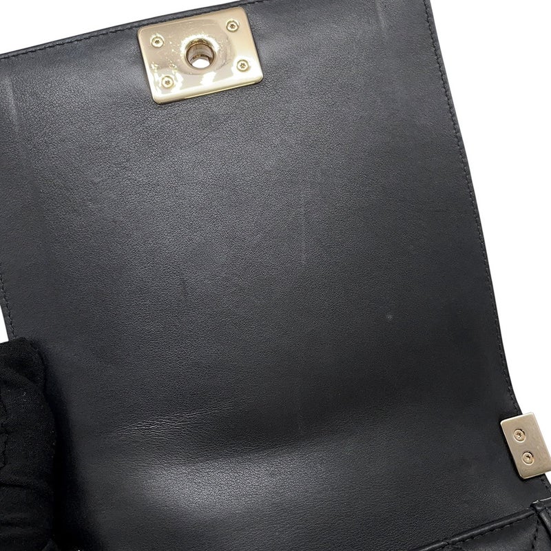 シャネル チェーンショルダーバッグ ボーイシャネル ラムスキン AS0130 CHANEL バッグ 黒