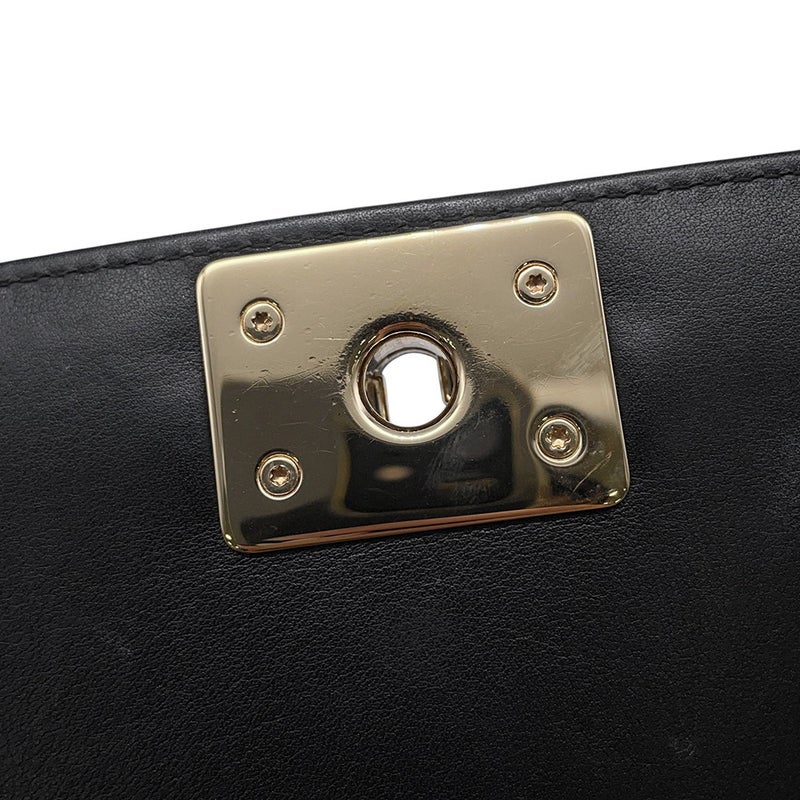 シャネル チェーンショルダーバッグ ボーイシャネル ラムスキン AS0130 CHANEL バッグ 黒