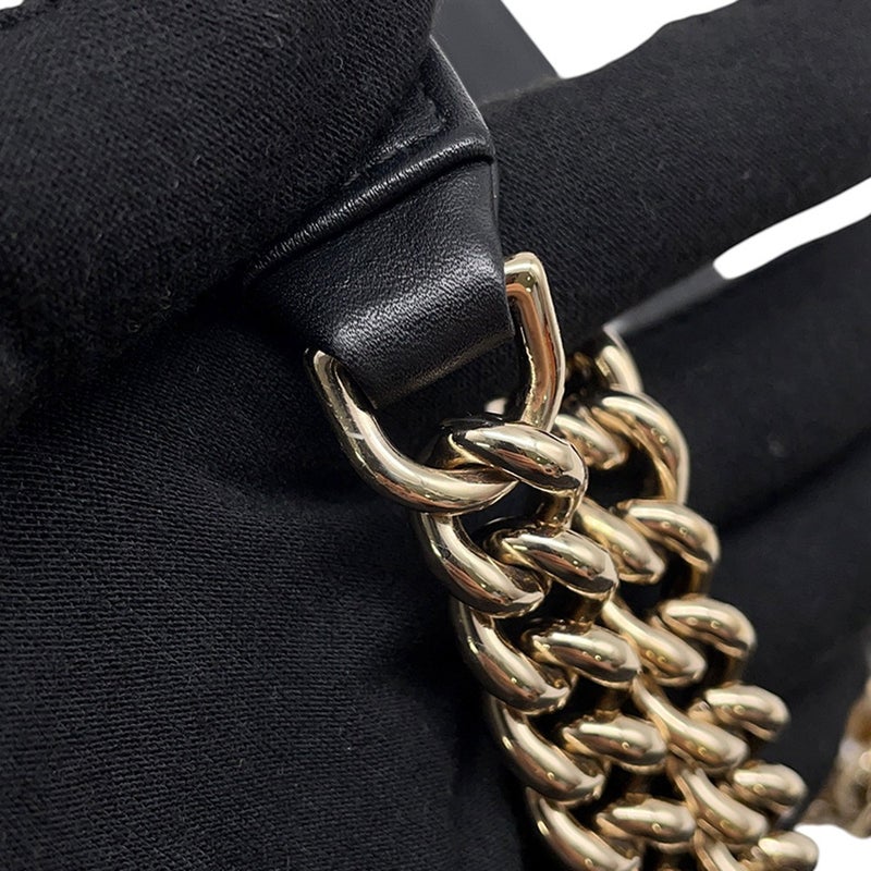 シャネル チェーンショルダーバッグ ボーイシャネル ラムスキン AS0130 CHANEL バッグ 黒
