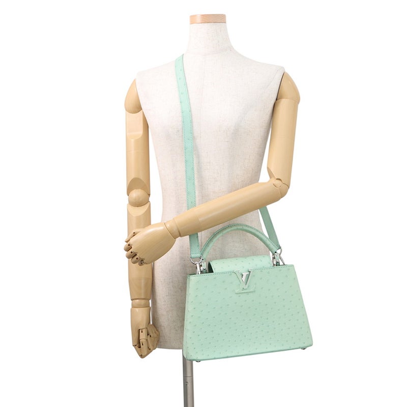 ルイヴィトン ハンドバッグ オーストリッチ カプシーヌ BB LOUIS VUITTON 2way ショルダーバッグ