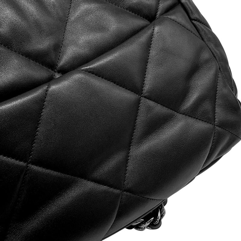 シャネル チェーンショルダーバッグ CHANEL19 ラージ ラムスキン AS1161 CHANEL 2way 黒
