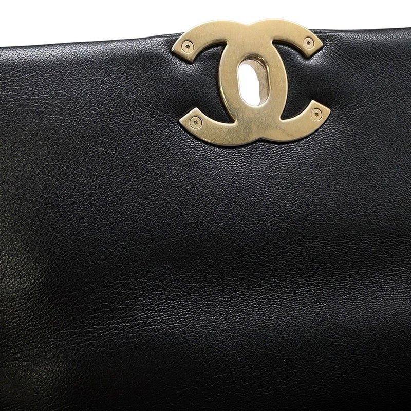 シャネル チェーンショルダーバッグ CHANEL19 ラージ ラムスキン AS1161 CHANEL 2way 黒