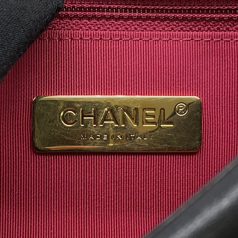 シャネル チェーンショルダーバッグ CHANEL19 ラージ ラムスキン AS1161 CHANEL 2way 黒