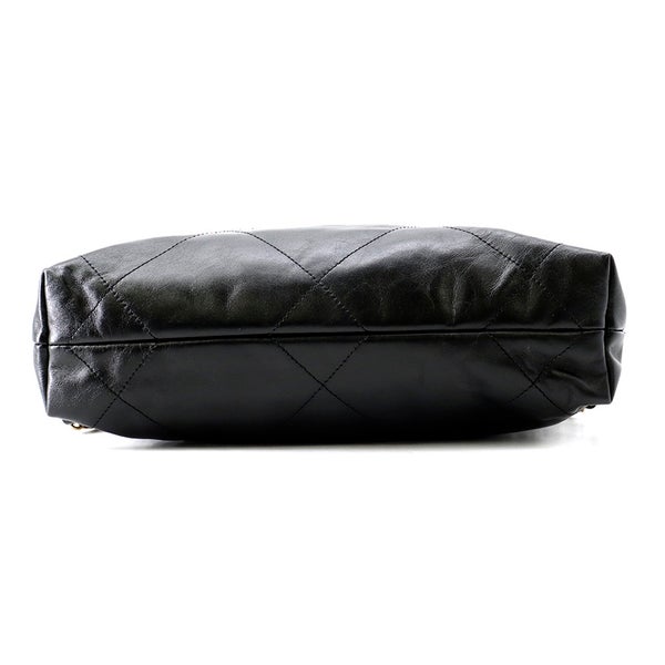 シャネル リュック シャネル22 スモール シャイニーカーフスキン AS3859 CHANEL バックパック バッグ 黒