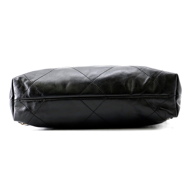 シャネル リュック シャネル22 スモール シャイニーカーフスキン AS3859 CHANEL バックパック バッグ 黒