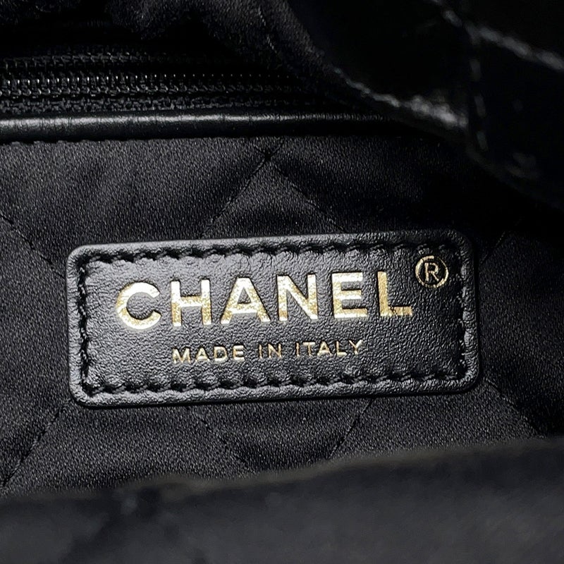 シャネル リュック シャネル22 スモール シャイニーカーフスキン AS3859 CHANEL バックパック バッグ 黒