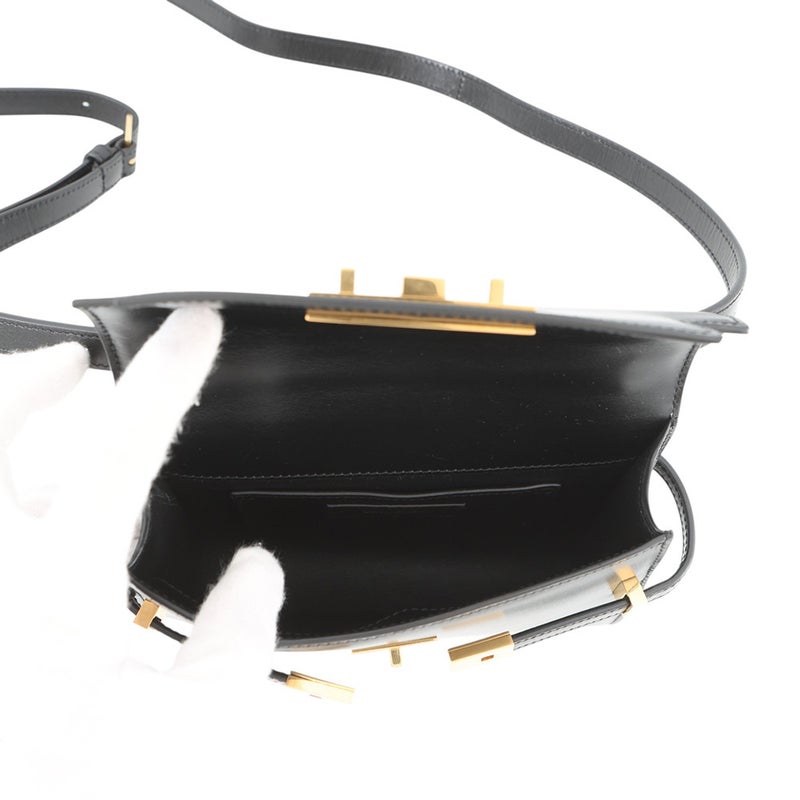 サンローランパリ ショルダーバッグ マンハッタン ミニ レザー 727766 SAINT LAURENT PARIS 黒
