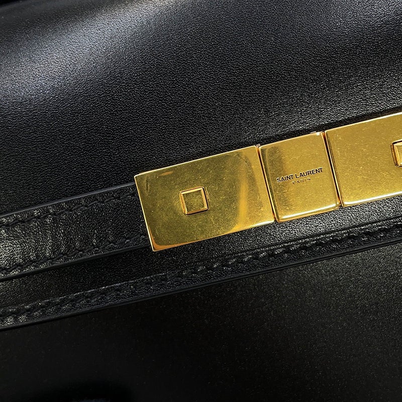 サンローランパリ ショルダーバッグ マンハッタン ミニ レザー 727766 SAINT LAURENT PARIS 黒