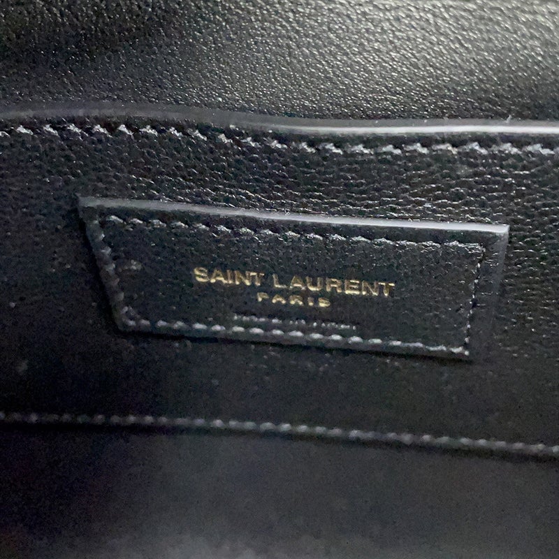 サンローランパリ ショルダーバッグ マンハッタン ミニ レザー 727766 SAINT LAURENT PARIS 黒