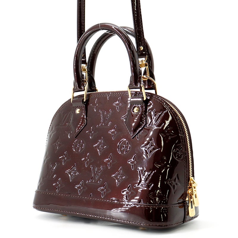 ルイヴィトン ハンドバッグ モノグラム ヴェルニ アルマBB M91678 LOUIS VUITTON ２wayショルダー