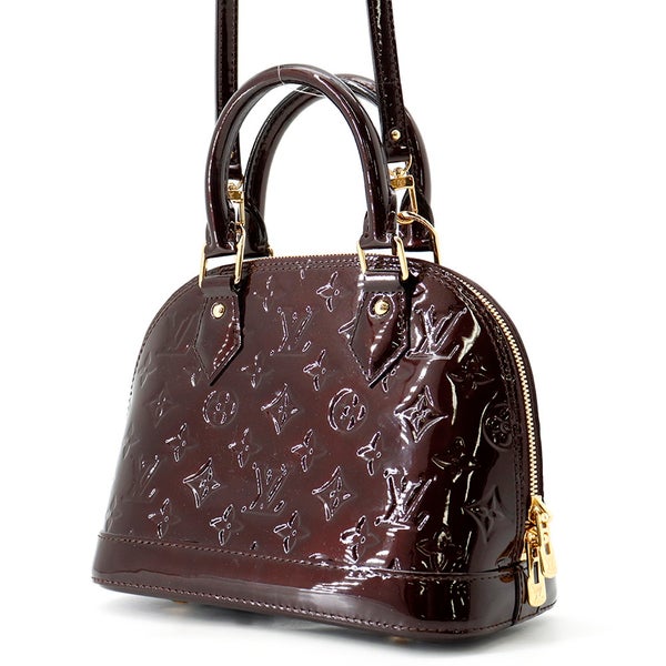 ルイヴィトン ハンドバッグ モノグラム ヴェルニ アルマBB M91678 LOUIS VUITTON ２wayショルダー