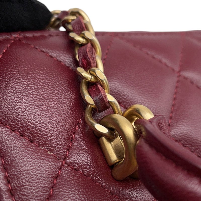 シャネル チェーンショルダーバッグ マトラッセ ココマーク ヴァニティケース ラムスキン AP2199 CHANEL バッグ