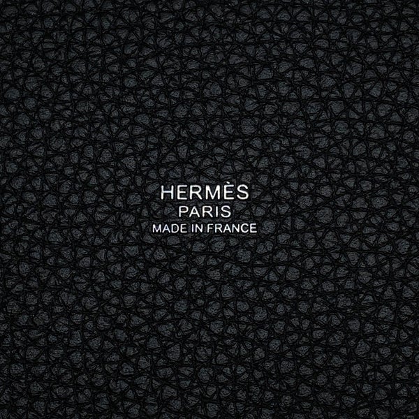 エルメス ハンドバッグ ピコタンロックPM ブラック/シルバー金具 トリヨンクレマンス G刻印 HERMES トートバッグ 黒
