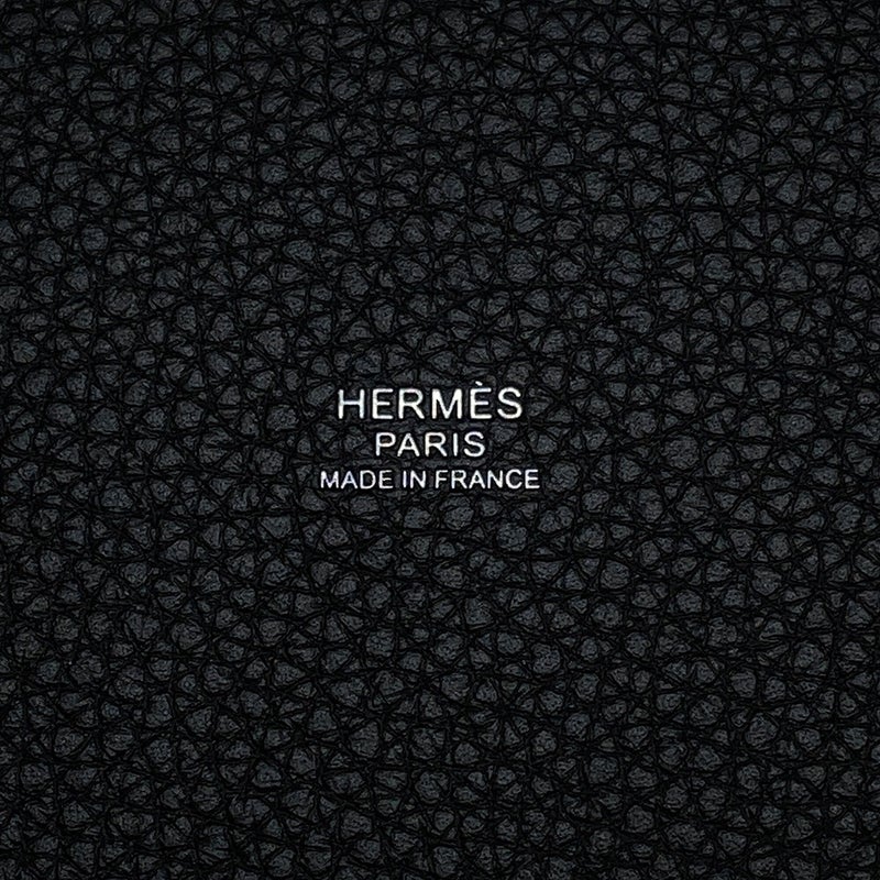 エルメス ハンドバッグ ピコタンロックPM ブラック/シルバー金具 トリヨンクレマンス G刻印 HERMES トートバッグ 黒