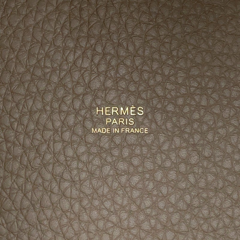 エルメス ハンドバッグ ピコタンロックPM エトゥープ/ゴールド金具 トリヨンレクマンス G刻印 HERMES
