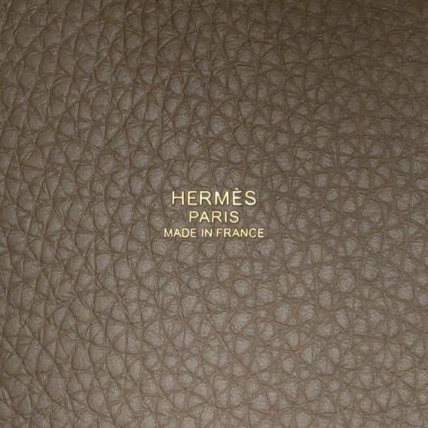 エルメス ハンドバッグ ピコタンロックPM エトゥープ/ゴールド金具 トリヨンレクマンス G刻印 HERMES