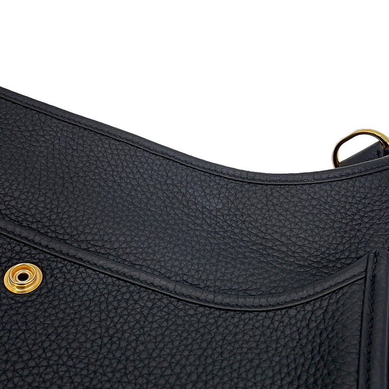 エルメス ショルダーバッグ エブリン3 PM ブラック/ゴールド金具 トリヨンクレマンス W刻印 HERMES 黒
