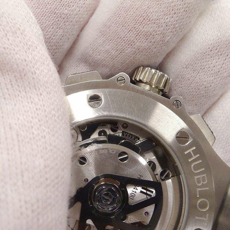 ウブロ ビッグバン スチール セラミック 301.SB.131.RX HUBLOT 腕時計 黒文字盤