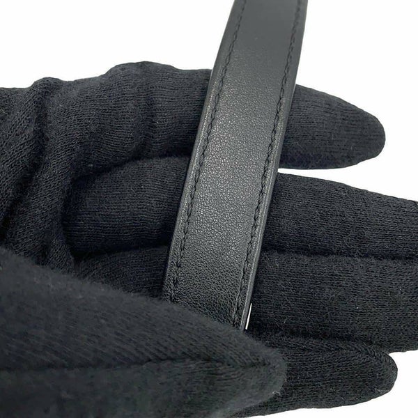 シャネル チェーンショルダーバッグ CCフィリグリー バニティバッグ キャビアスキン A93342 CHANEL 黒 白