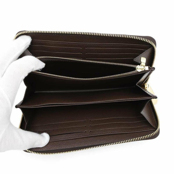 ルイヴィトン 長財布 ダミエ・エベヌ ジッピー・ウォレット N41661 LOUIS VUITTON