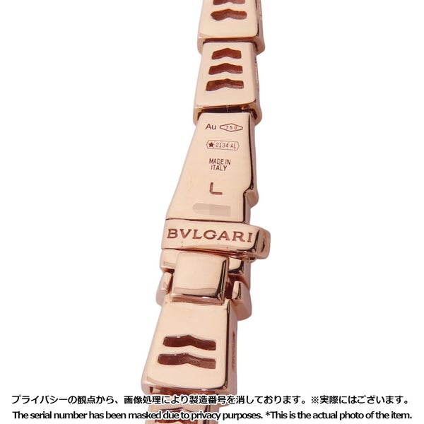 ブルガリ ネックレス セルペンティ ヴァイパー ダイヤモンド 計0.41ct K18PGピンクゴールド サイズL 357864 BVLGARI