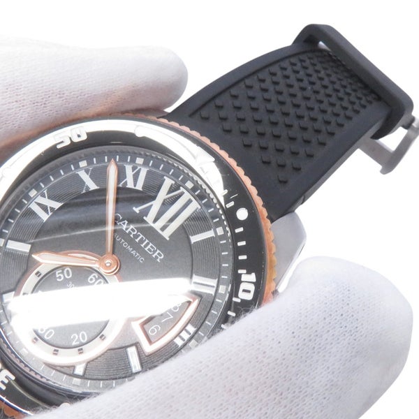 カルティエ カリブル ドゥ カルティエ ダイバー W7100055 Cartier 腕時計 黒文字盤