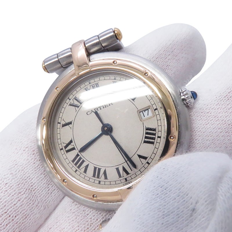 カルティエ パンテール ヴァンドーム LM 83084242 Cartier 腕時計 クォーツ アイボリー文字盤