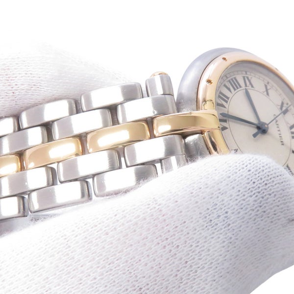 カルティエ パンテール ヴァンドーム LM 83084242 Cartier 腕時計 クォーツ アイボリー文字盤